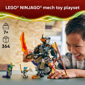 LEGO NINJAGO Cole’s Mission Mech & Dragon Zane Building Toy for Boys, Girls & Kids, Ages 7+ - Poseable Mech W/Cole, Acid Monster, & Zane Minifigures