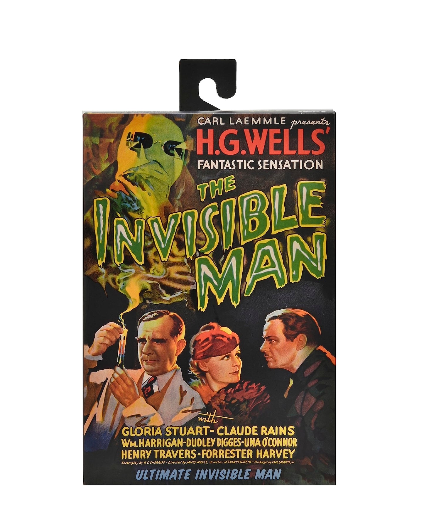 NECA - Universal Monsters - 7” Scale Action Figure - Ultimate Invisible Man Figure (Color)