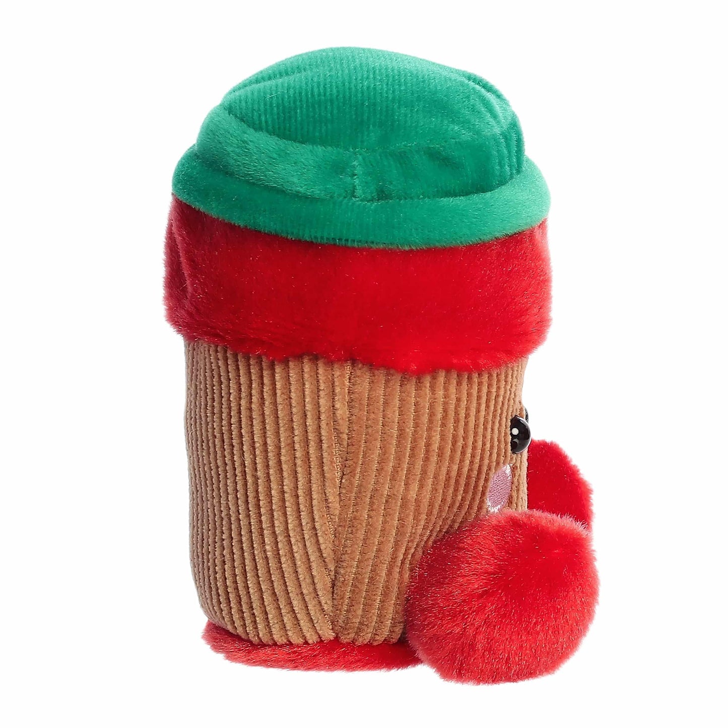Aurora® Festive Palm Pals™ Jo Peppermint Mocha™ Stuffed Animal - Fun Collectible Plush for Kids and Adult Collectors - Perfect for Holiday Decorations