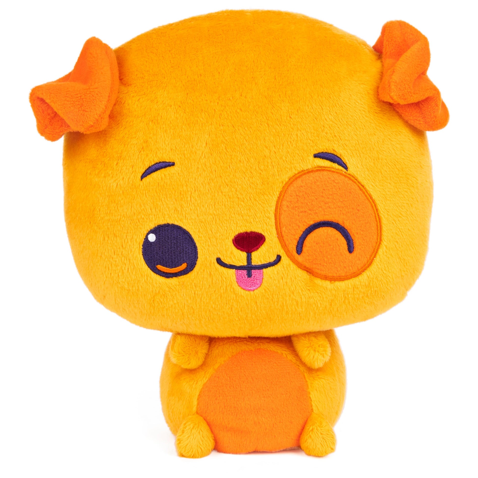 GUND Drops, Paulie Pup, Expressive Premium Stuffed Animal Soft Plush Pet, Orange Puppy, 9”
