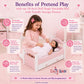 Emily Rose 18" Doll White Stackable Bed w/Storage Drawer & Bedding Set