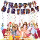 13Packs Five Nights party supplies Include 12 pcs Hanging Swirls and 1 Happy Birthday Banner for Five Nights party Decoration