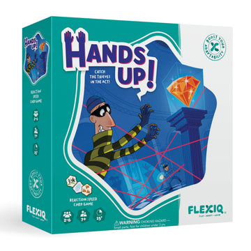 Hands Up - Quick Thinking Card Game by FlexiQ, Brain Teasers for Kids 7+, Board Games for Family Night, Mind Games