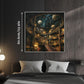 Larkipuzz Fantasy Space Library Puzzles for Adults 1000 Pieces, Mystery Art Book Planet Jigsaw Puzzles, Magic Starry Night Bookshelf Stars Moon Puzzle