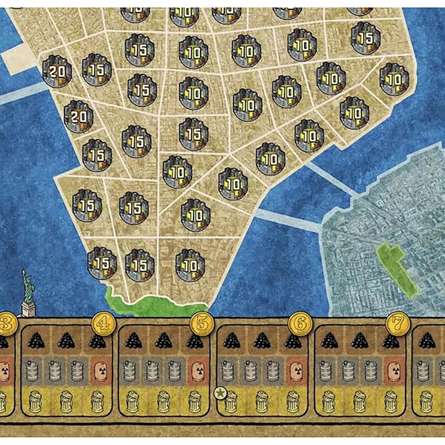 Rio Grande Games Power Grid Board Game: Bremen/Manhattan Strategy Expansion, 2-6 Players