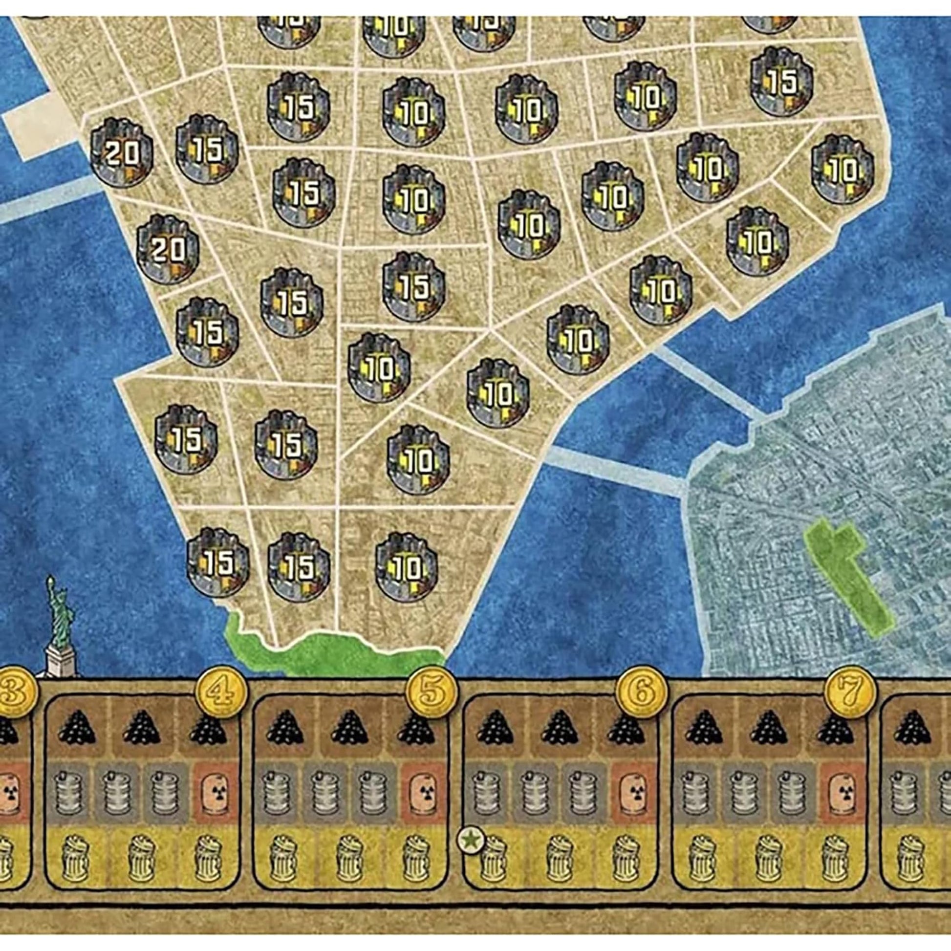 Rio Grande Games Power Grid Board Game: Bremen/Manhattan Strategy Expansion, 2-6 Players