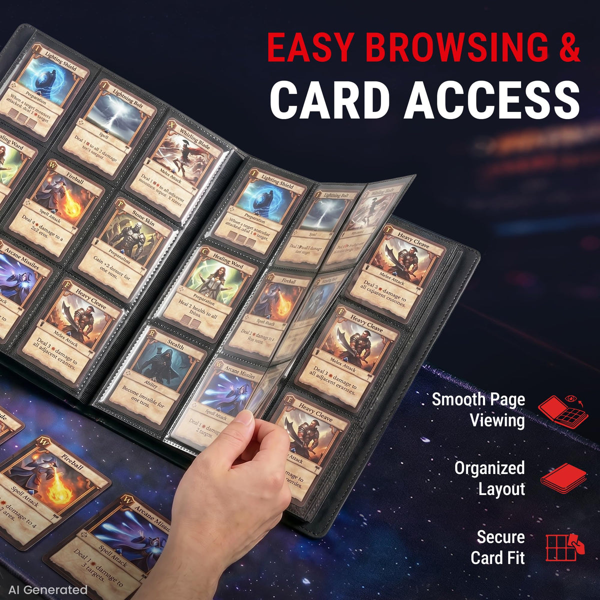 Ultra Pro Pokemon: Pikachu 9-Pocket Portfolio for Trading Card Collectors