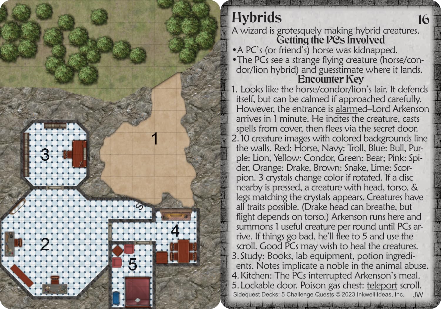 Inkwell Ideas Sidequest Decks: 5 Challenge Quests
