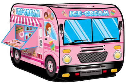Kiddie Play Pop Up Play Tent for Kids Ice Cream Truck Playhouse
