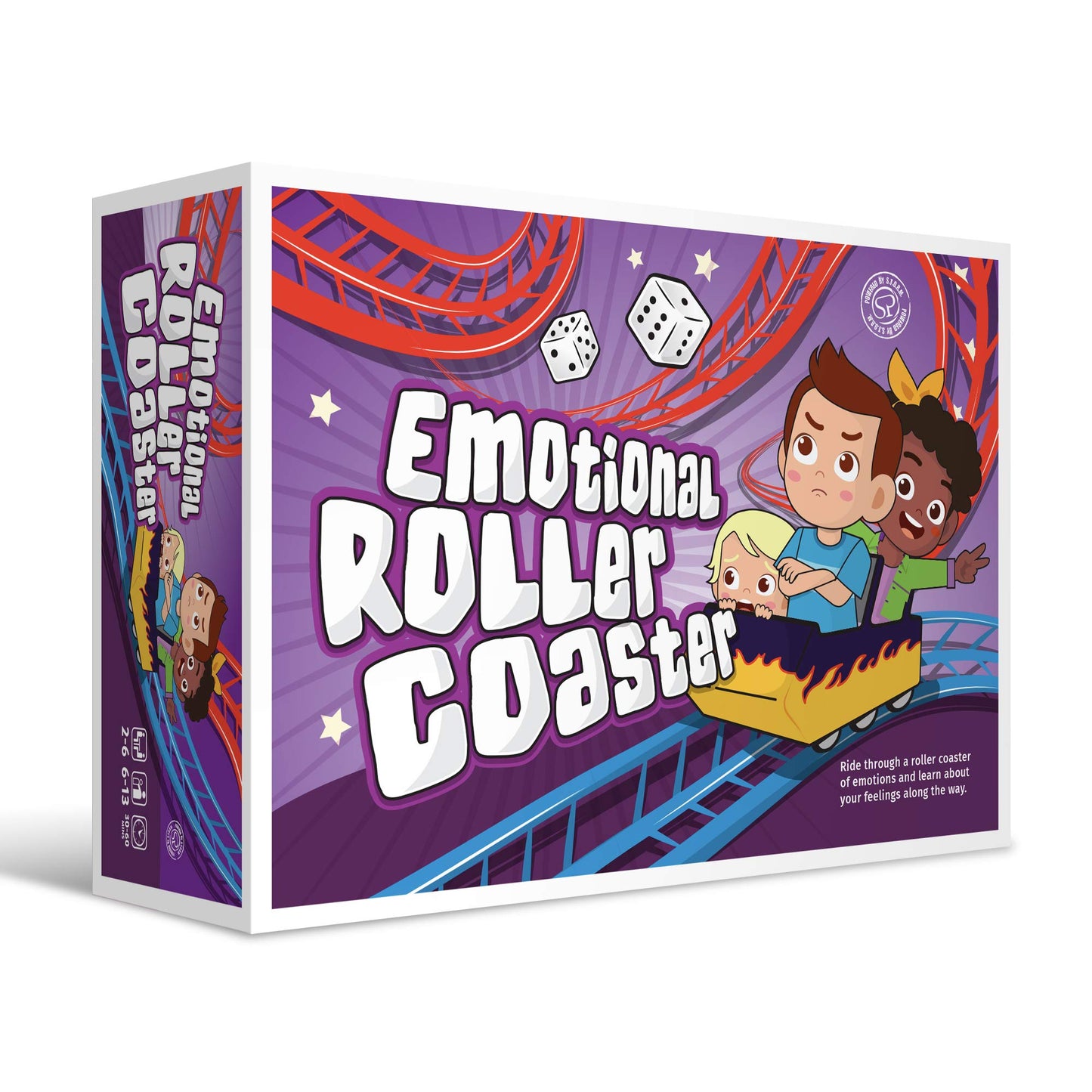 Emotional Rollercoaster | Anger Management Board Game For Kids & Families | Therapy Learning Resources | Anger Control Card Game | Emotion Board Games