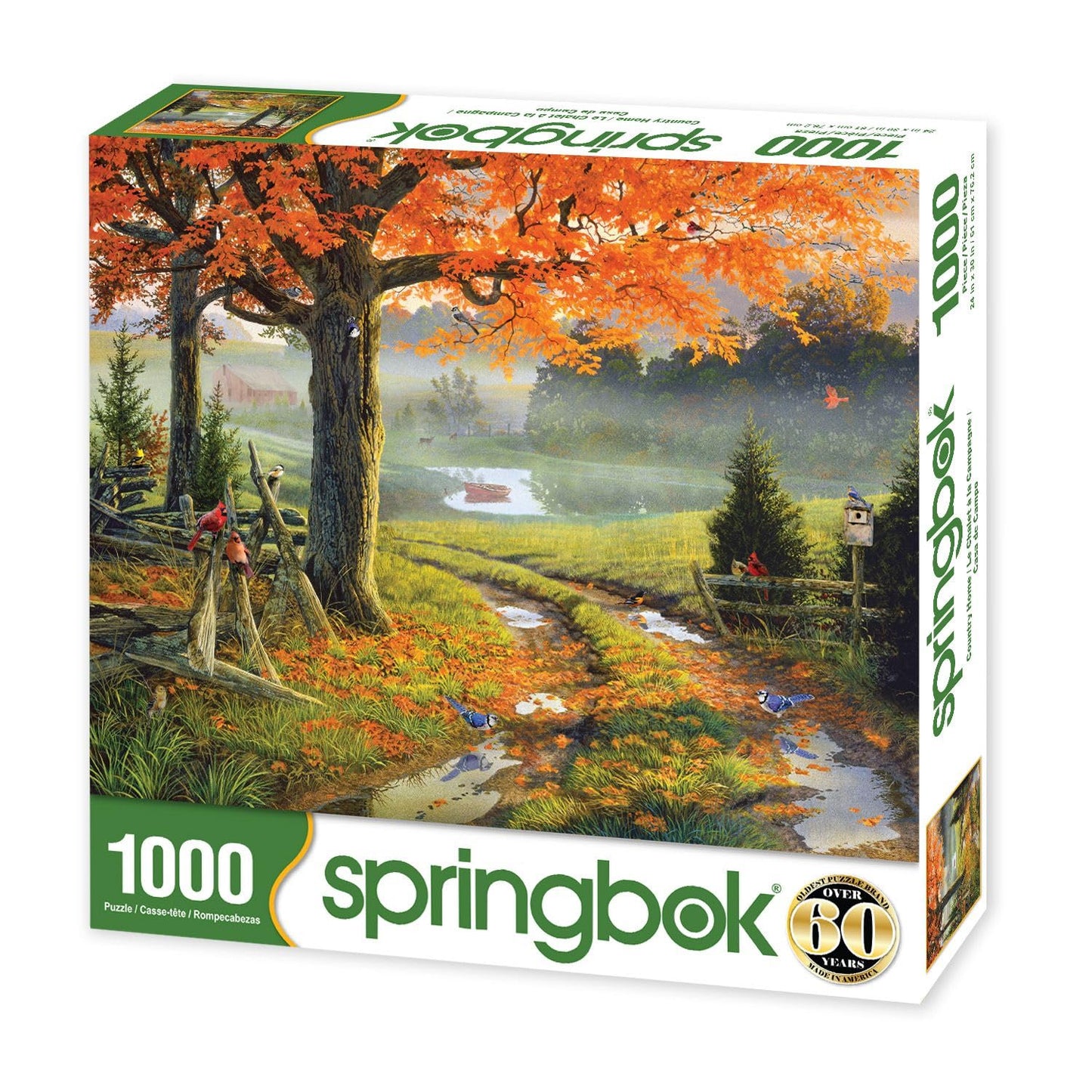 Springbok Country Fall Home 1000 Piece Jigsaw Puzzle for Adults