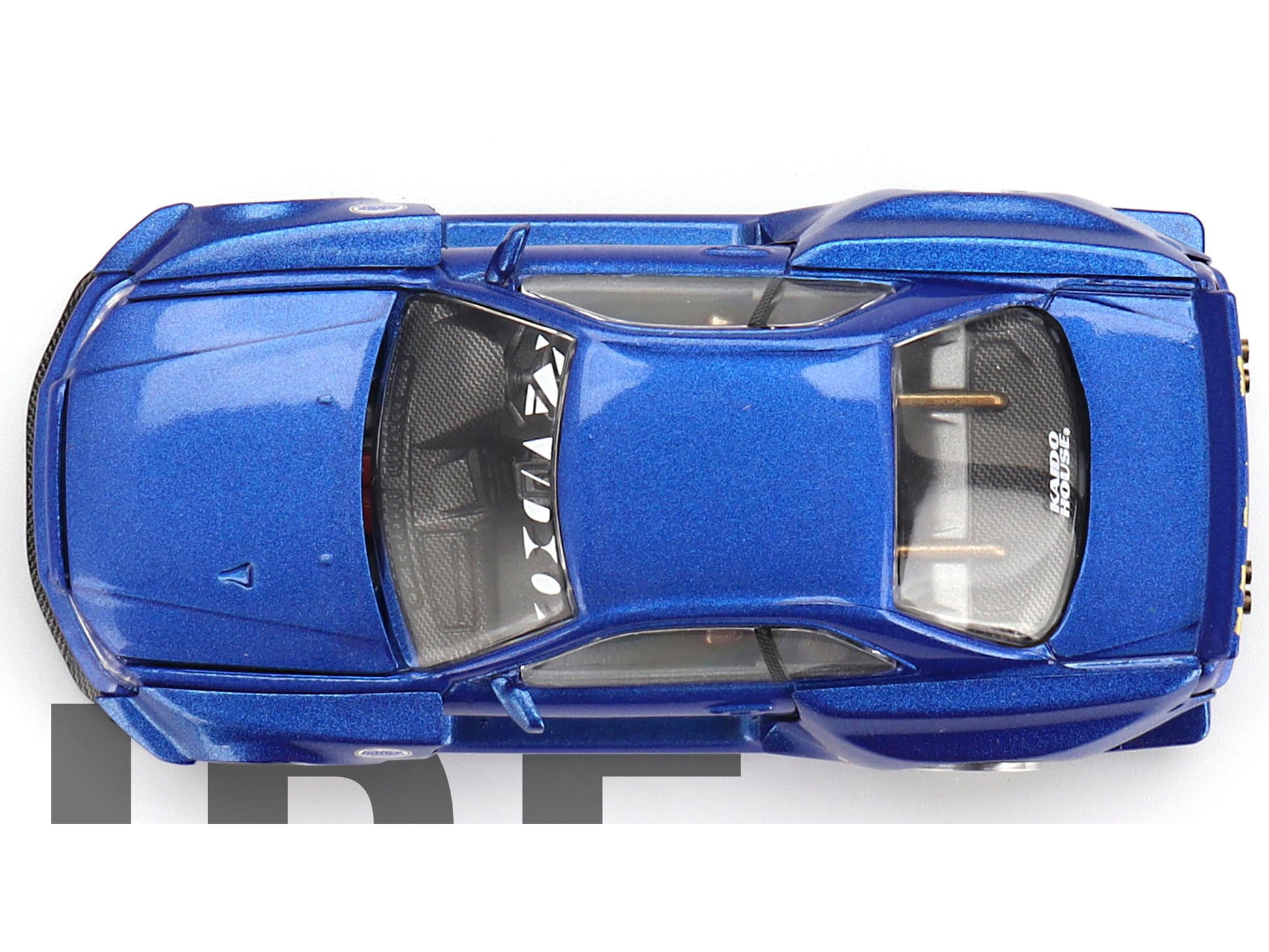 Kaido House Nissan Skyline GT-R (R34) Kaido Works Shinjuku V2 by Mini GT in Blue 158