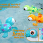 DUCKBOXX XX Wind-up Swimming Sea Turtles Bath Toy, No Battery Mold-Free Anti-Rust Interactive Montessori Toy for Kids 18M+ (3pcs)