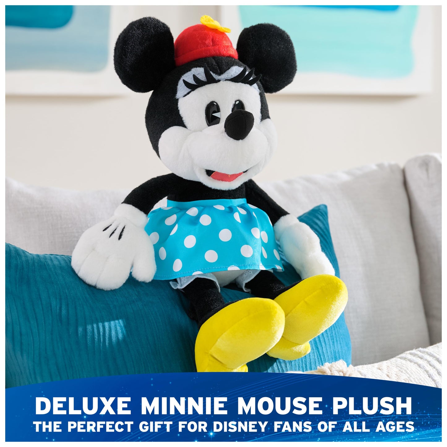 GUND Disney Official Minnie Mouse 14-Inch Deluxe Plush Toy for Ages 1+
