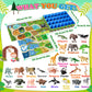 Farm Animal Toys, Animal Figures Alphabet Learning Toys for Toddlers 3-9 Matching & Sorting Montessori 26 Pcs Alphabet for 3-8 Year Old