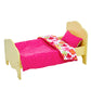 Olivia's Little World - Little Princess 18" Eco-Friendly, fits American Girls Dolls, Wooden Doll Classic Single Bed Yellow & Bedding Set-Summer