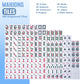 Noufwa American Mahjong Tile Set - 166 Quality White Tiles & 4 All-in-One Mahjong Racks with Pushers, Travel Vita Mahjong Game Set Complete