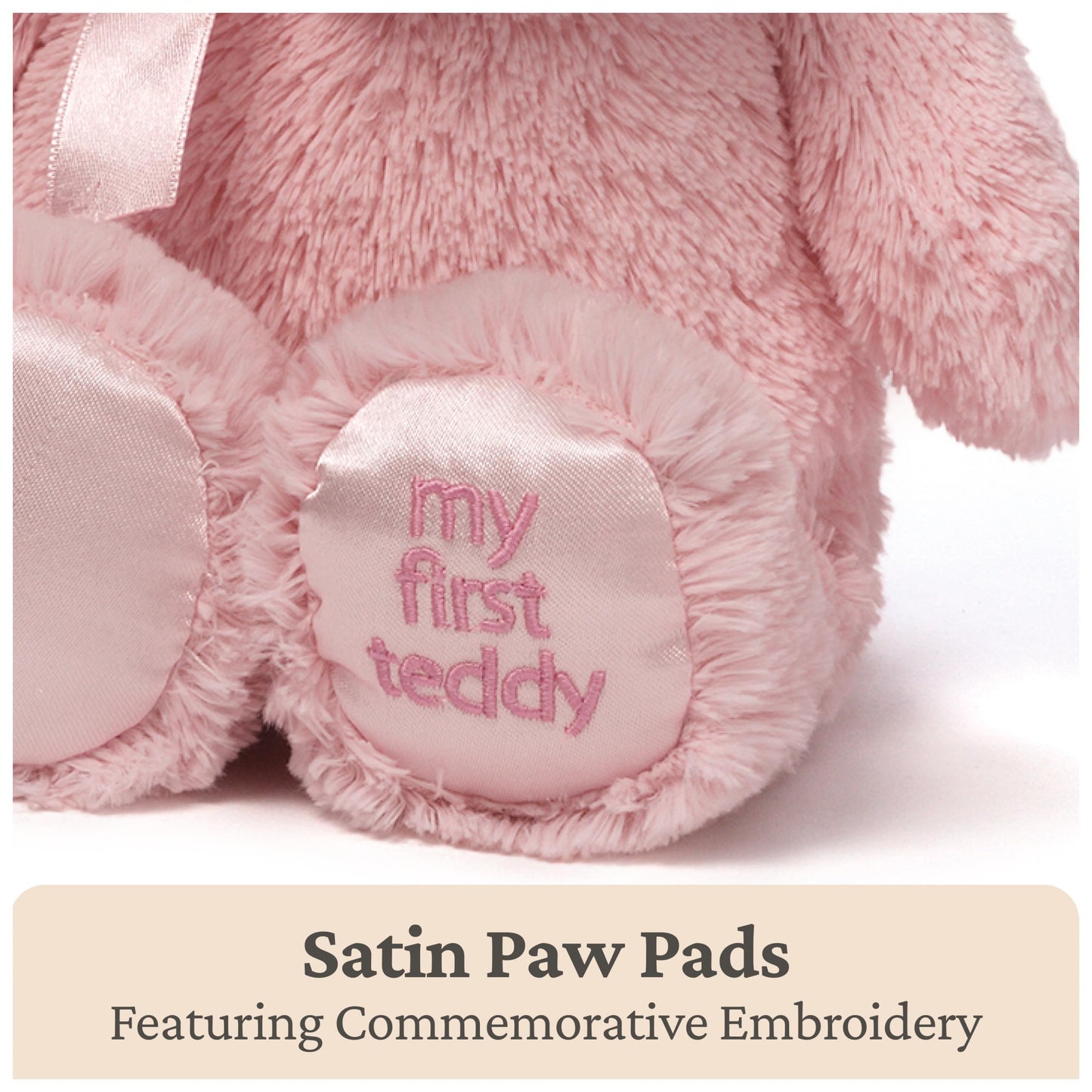 GUND My First Teddy Bear 10-Inch Pink Stuffed Animal for Ages 0+