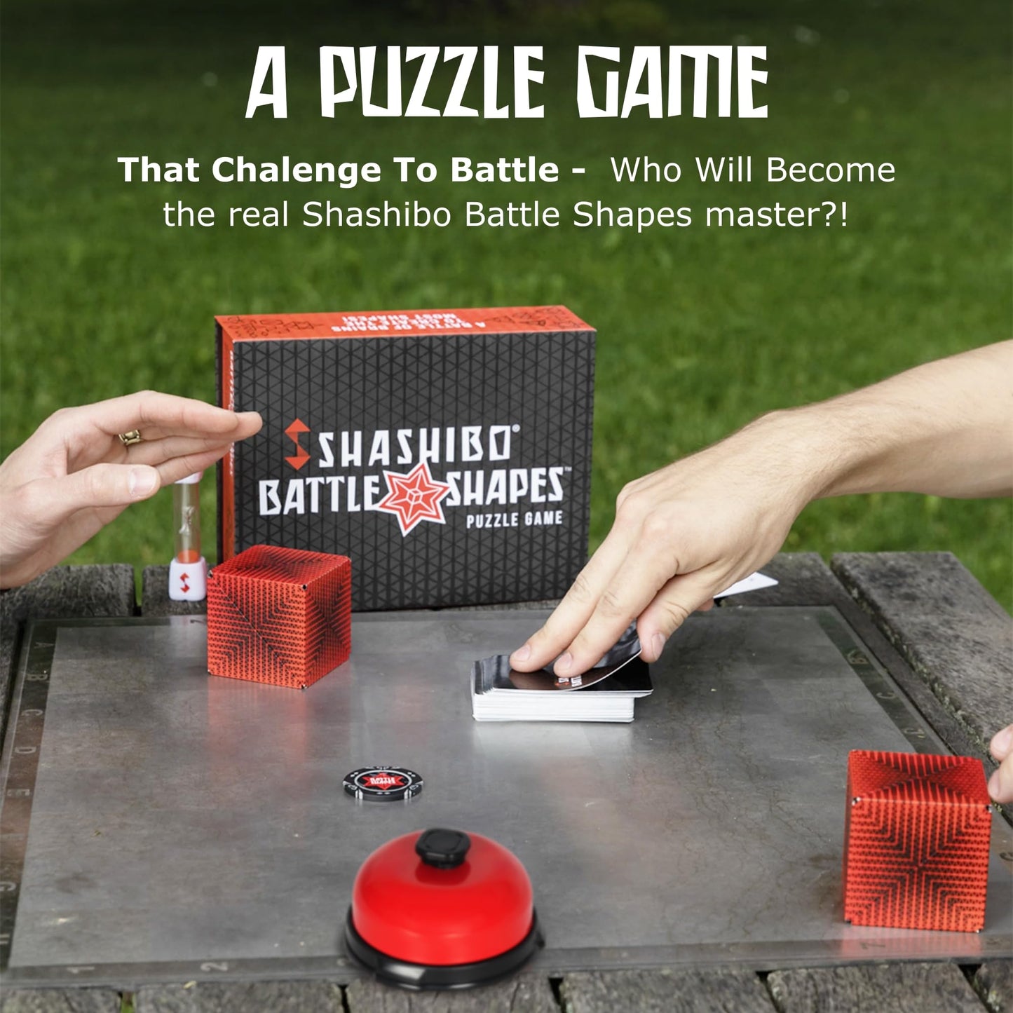 Shashibo Battle Shapes Magnetizing Puzzle Game - Play Solo or with a Friend - Challenging Shape Shifting Box Game for Adults & Kids Ages 8+
