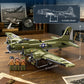 Sluban B-17 Flying Fortress Bomber Plane Building Blocks Set, 1270PCS WW2 Classic Military Fighter Aircraft Models with Display Stand, Army Airplane