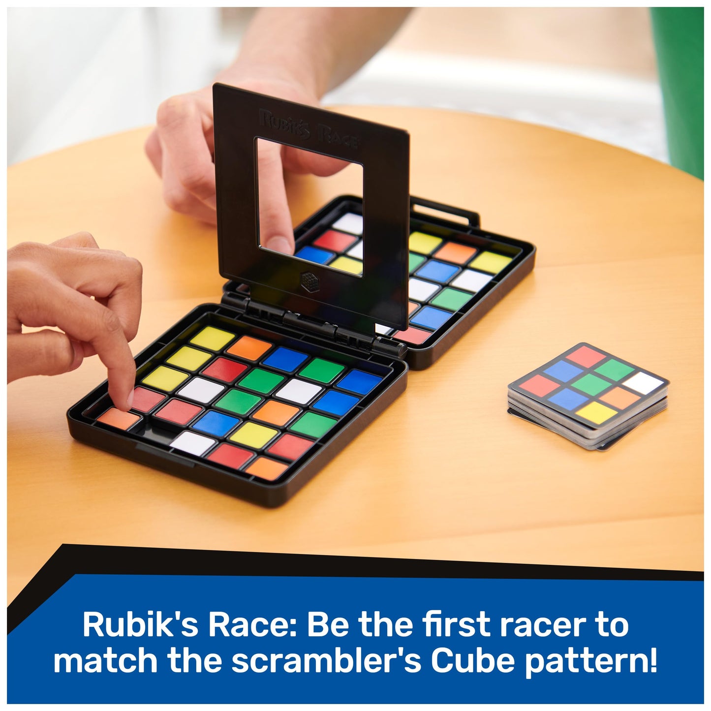 Rubik’s Cube, Pack & Go, 3-Pack Bundle of Games, Race, Flip, Capture, 2 Players, Amazon Exclusive, Problem-Solving Strategy Games, Travel-Sized