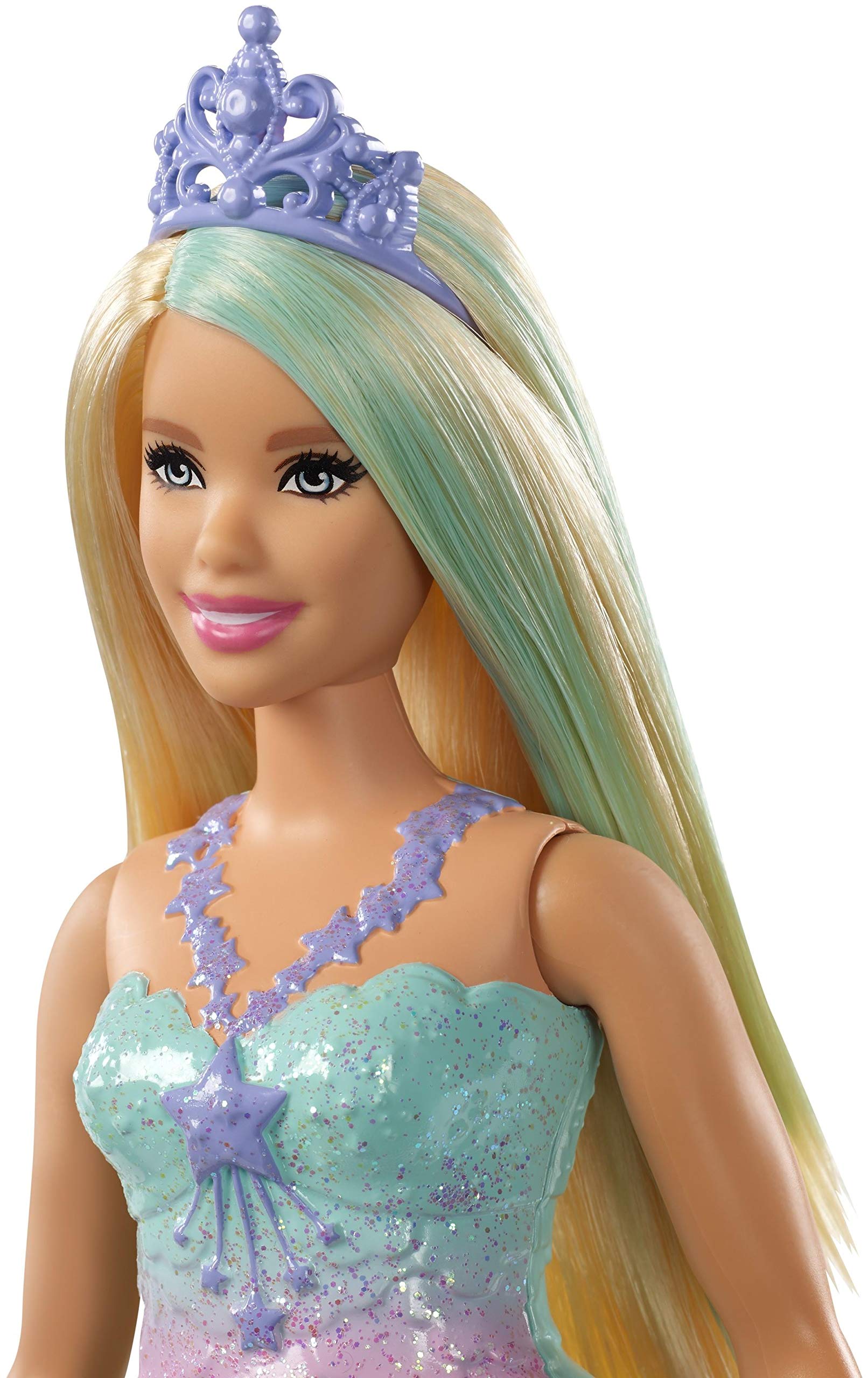 Barbie Dreamtopia Princess Doll, Approx 12-inch, Wearing Rainbow Outfit
