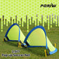 Poray Soccer Goal for Kid Easy-up Set of Two Portable Soccer Net 210D Oxford with 8 Field Marker Cones Extra Stakes Fun for Backyard and Soccer