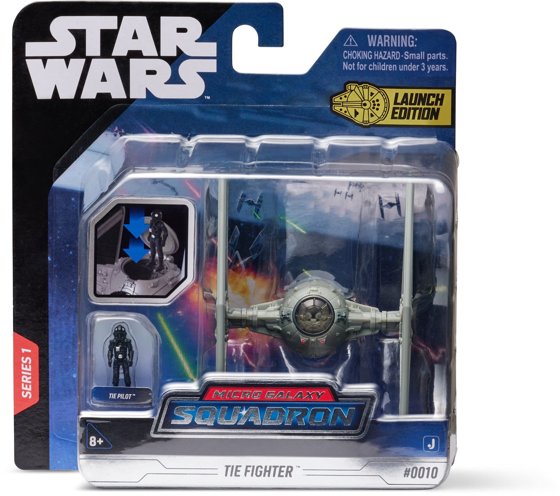 Star Wars Mico Galaxy Squadron TIE Fighter Mystery Bundle - 3-Inch Light Armor Class Vehicle and Scout Class Vehicle with Accessories - Amazon