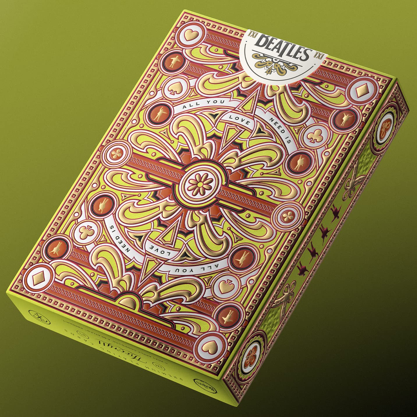 theory11 The Beatles Premium Playing Cards - Green Deck Officially Licensed Collector's Cards