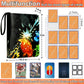 Trading Card Binder, 9 Pockets Card Binder with 50 Removable Sleeves, Card Holder Compatible with TCG Trading Cards, Zipper Card Storage Ablum for