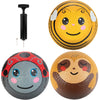 SCS Direct Playground Balls, 8.5 in Rubber Gaga Balls with Air Pump, 3 Pack