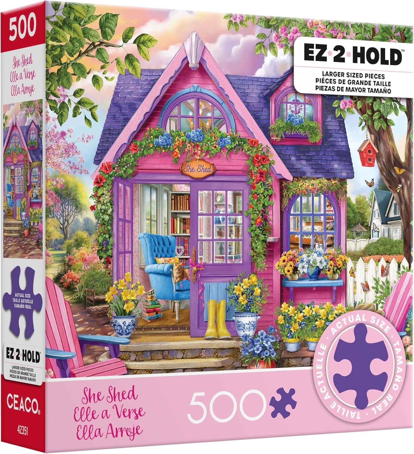 Ceaco - She Shed - 500 Large Piece Jigsaw Puzzle for Adults