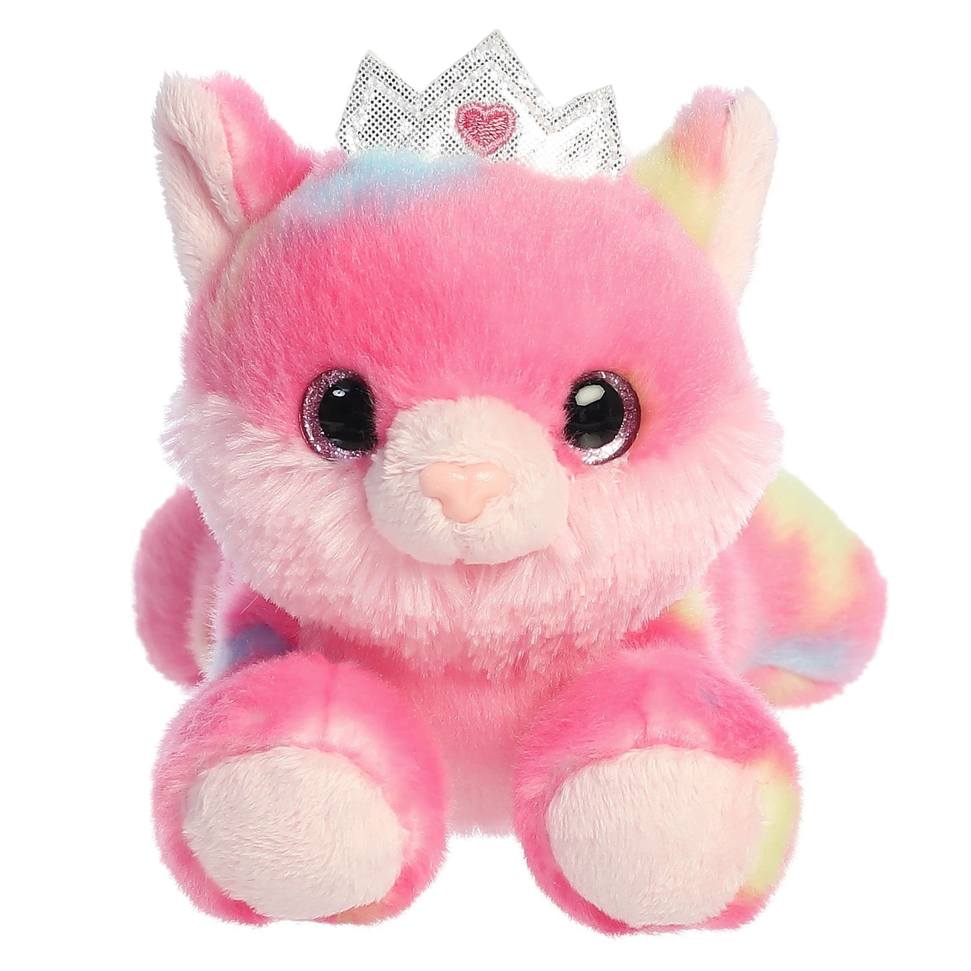 Aurora® Vibrant Bright Fancies™ Princess Frutti Kitty™ Stuffed Animal - Eye-Catching Fun - Delightful Cuddles - Pink 7.5 Inches