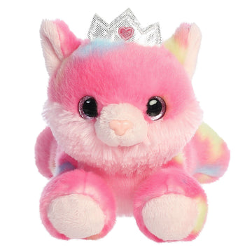 Aurora® Vibrant Bright Fancies™ Princess Frutti Kitty™ Stuffed Animal - Eye-Catching Fun - Delightful Cuddles - Pink 7.5 Inches
