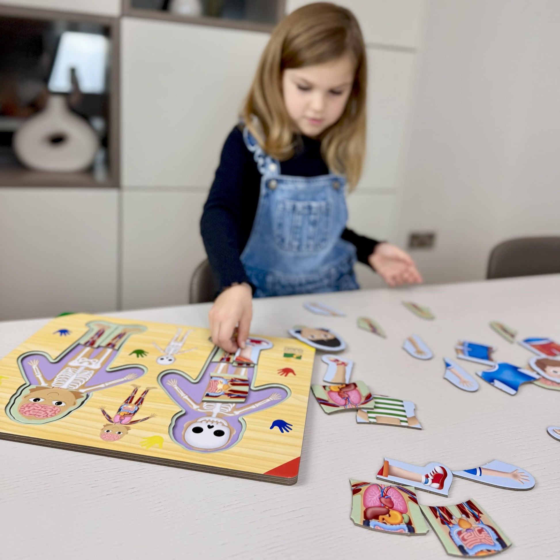The Learning Journey: Lift & Learn Inside of Me - Human Body Layered 28 piece Jigsaw Puzzles- Montessori School - Learning Educational Toy for Baby