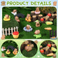 37Pcs Mini Capybara Figures Playset Simulation Capybara Model Toys Mini Resin Animals Miniature Garden Accessories for Car Dashboard Dollhouse Fairy