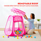 Playz Baby Ball Pit with Balls Included, Pink Ball Pit for Toddlers