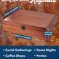 WE Games Shut-the-Box Board Game in Wooden Box with Dice