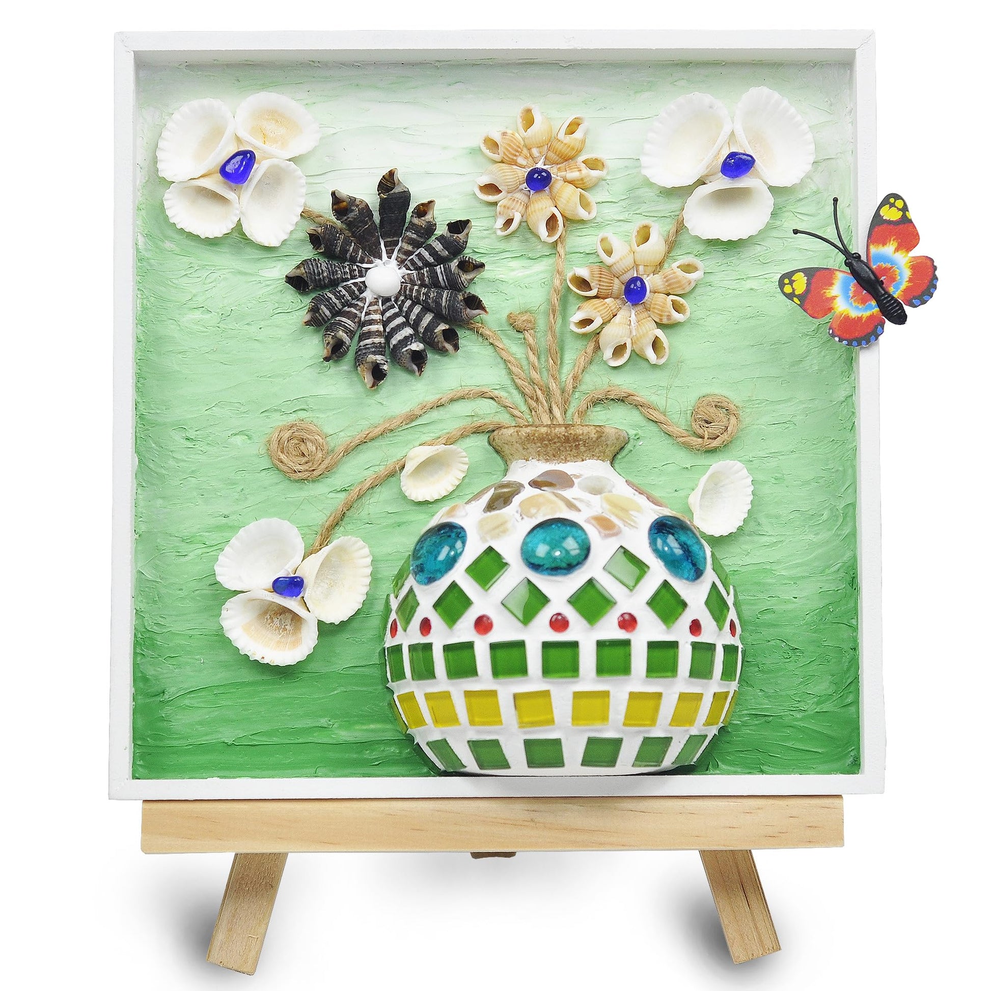 VTZH DIY Vase Mosaic Tiles for Crafts Painting Kits, DIY Arts and Craft Kits with Petal Glue Accessories Crafts for Adults, Mosaic Crafts Handmade