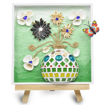 VTZH DIY Vase Mosaic Tiles for Crafts Painting Kits, DIY Arts and Craft Kits with Petal Glue Accessories Crafts for Adults, Mosaic Crafts Handmade