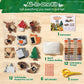 CiyvoLyeen Woodland Animals Craft Kit Kids DIY Crafting and Sewing Set Woodland Animals Felt Plushie for Girls and Boys Educational Beginners Sewing