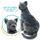 TigerHart Rae The Russian Blue Cat - 12 Inch Grey Stuffed Animal Plush Gray Cat