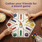 Kivan Base Wooden Board Game?Original Wooden Game 15 Inch Single-Sided Aggravation Game for 6 Players, 36 Colorful Pawns & 6 Dice, Fast Track Game