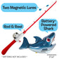 Small World Toys Magnetic Fishing Game, Catch of The Day Shark Fishing Toy for Kids Ages 3+, Includes Kids Fishing Pole and 1 Fish for Toddler Bath