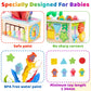Mummed Montessori Baby Wooden Tissue Box Christmas Toy 6-in-1 Sensory Tissue Box Toy for Babies 36+ Months Developmental Toys for Babies, for 36+