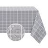 Romanstile Rectangle Vinyl Tablecloth, 100% Waterproof Oil-Proof Checkered Plastic Table Cloth, Heavy Duty Wipeable Table Covers for Dining, Camping