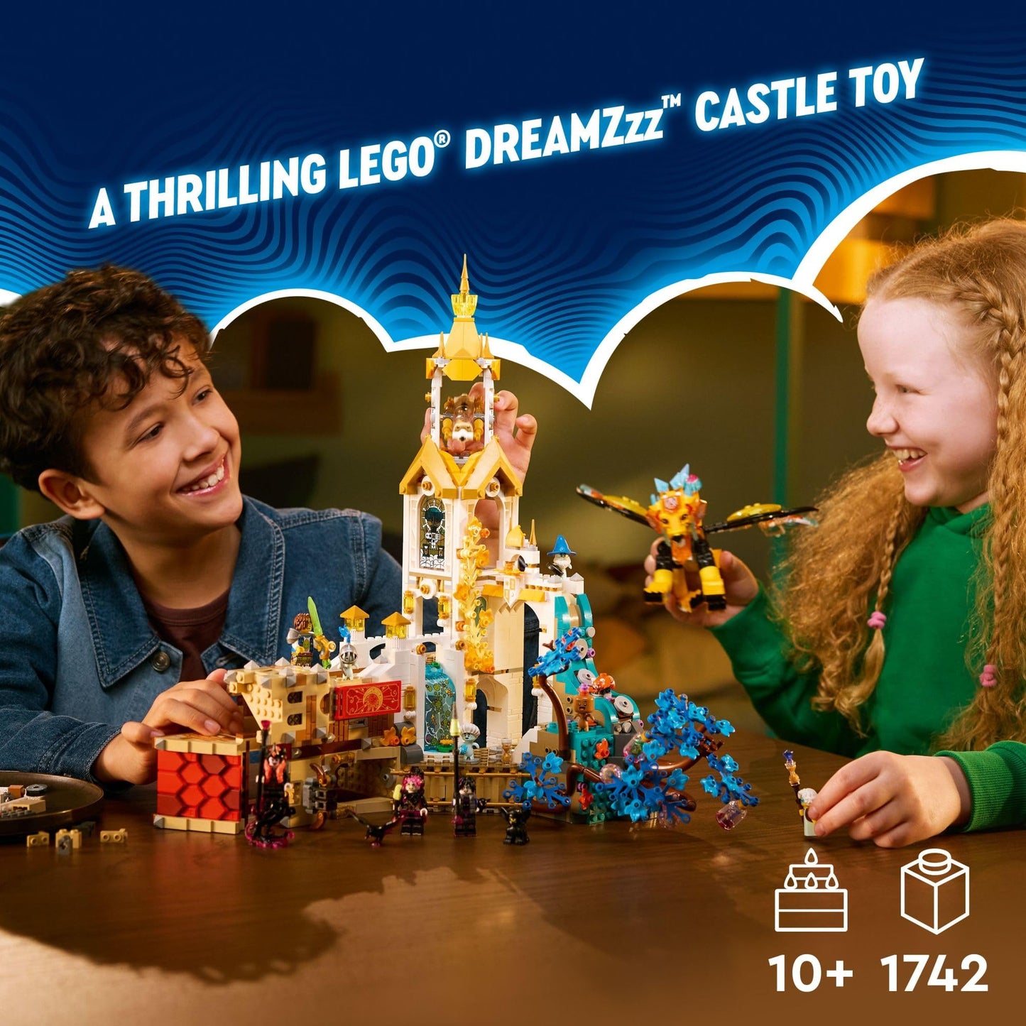 LEGO DREAMZzz Castle Nocturnia Building Toy - Pretend Play Set for Kids, Ages 10+ - Creative Storytelling Toy W/2 Construction Modes & 6 Minifigures