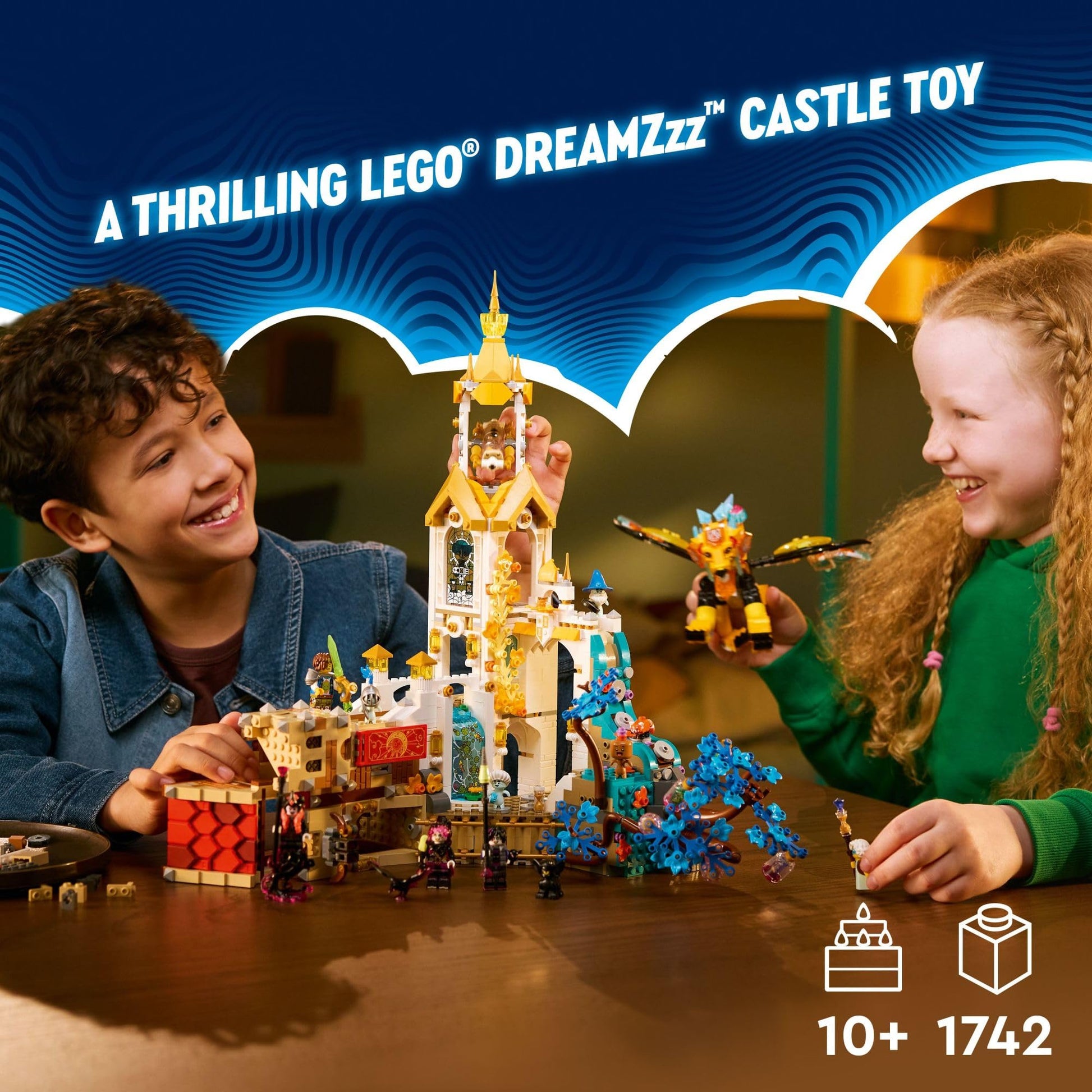 LEGO DREAMZzz Castle Nocturnia Building Toy - Pretend Play Set for Kids, Ages 10+ - Creative Storytelling Toy W/2 Construction Modes & 6 Minifigures