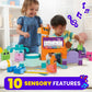 Mega Bloks Fisher-Price Toddler Building Blocks Toy Set, Musical Farm Band with 40 Pieces and 6 Music Sheets, Ages 1+ Years