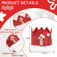 DSAANE Santa 1st Birthday Crown - Christmas Theme Party Decorations, Red Glitter Crown, Little Santa Smash Cake Hat